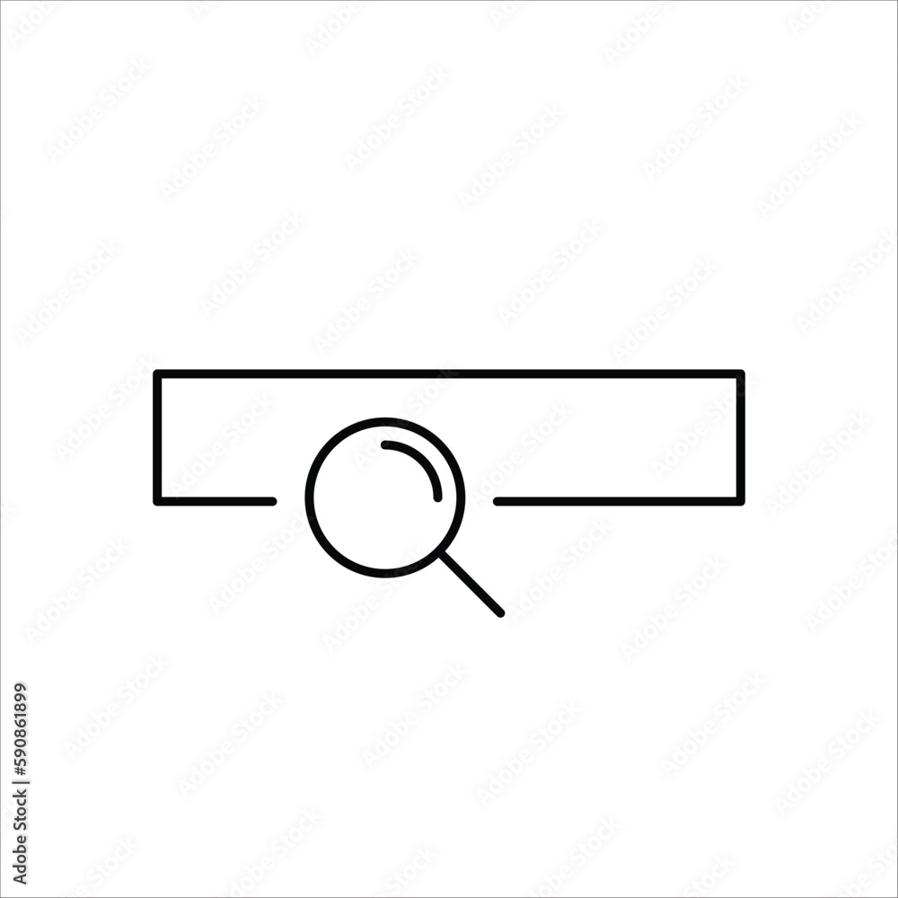 Website search vector icon. Site search flat sign design. Web site loupe search symbol pictogram. UX UI icon Website search vector icon. Site search flat sign design. Web site loupe search symbol pictogram. UX UI icon
