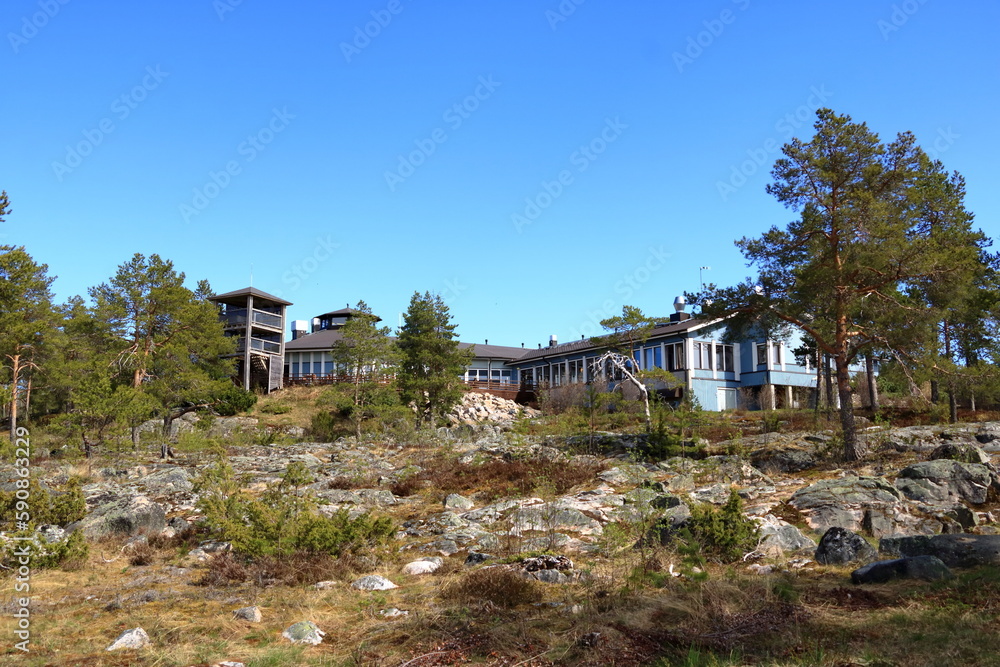 A picturesque coastal landscape on the Baltic Sea near Merihelmi in Finland A picturesque coastal landscape on the Baltic Sea near Merihelmi in Finland