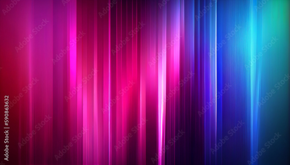 Pink magenta purple blue teal green abstract background Ai generated image