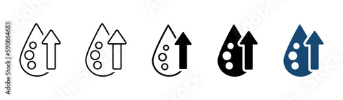High cholesterol vector icon illustrations