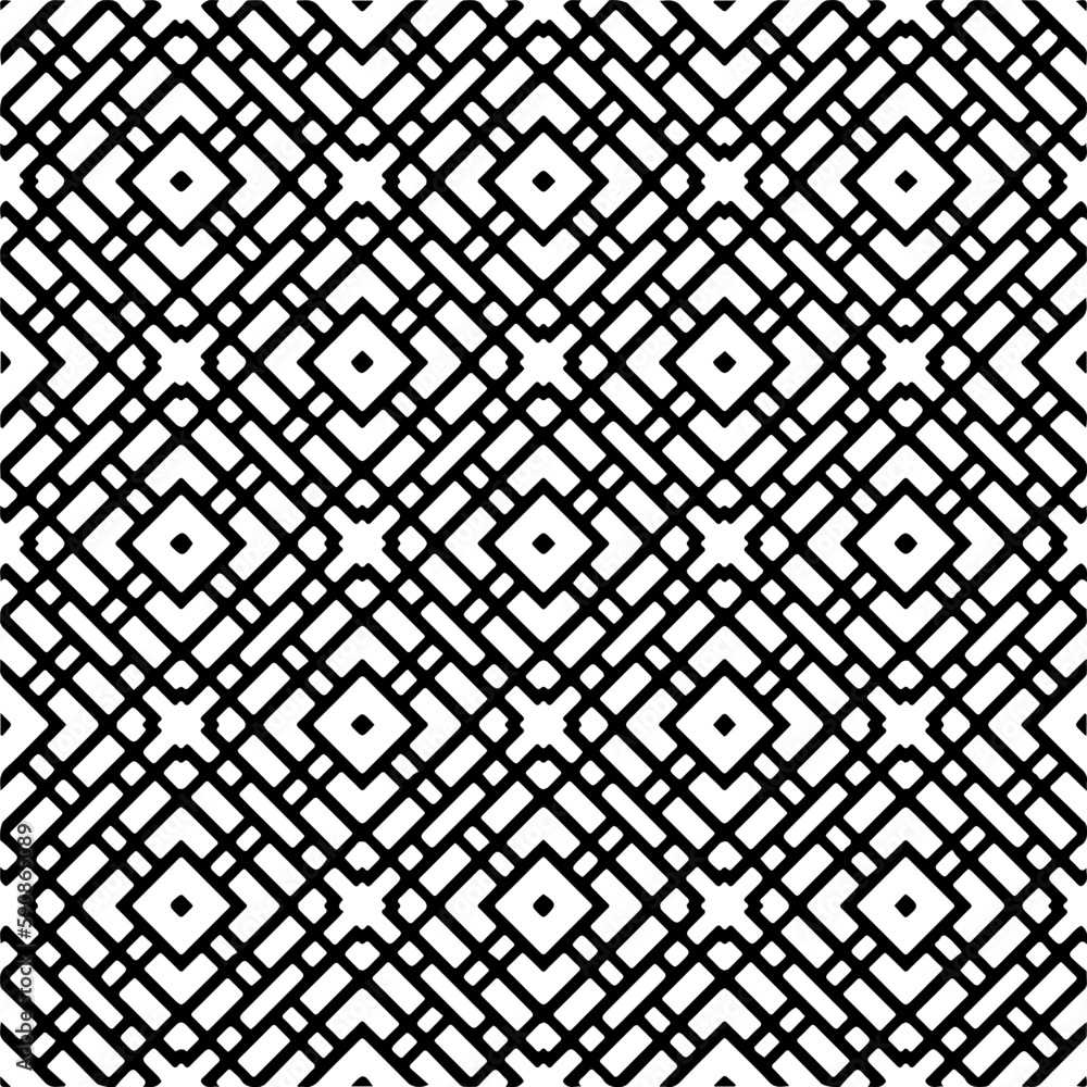 Black and white abstract patterns.Seamless monochrome repeating pattern for web page, textures, card, poster, fabric, textile.
Black and white abstract patterns.Seamless monochrome repeating pattern for web page, textures, card, poster, fabric, textile.