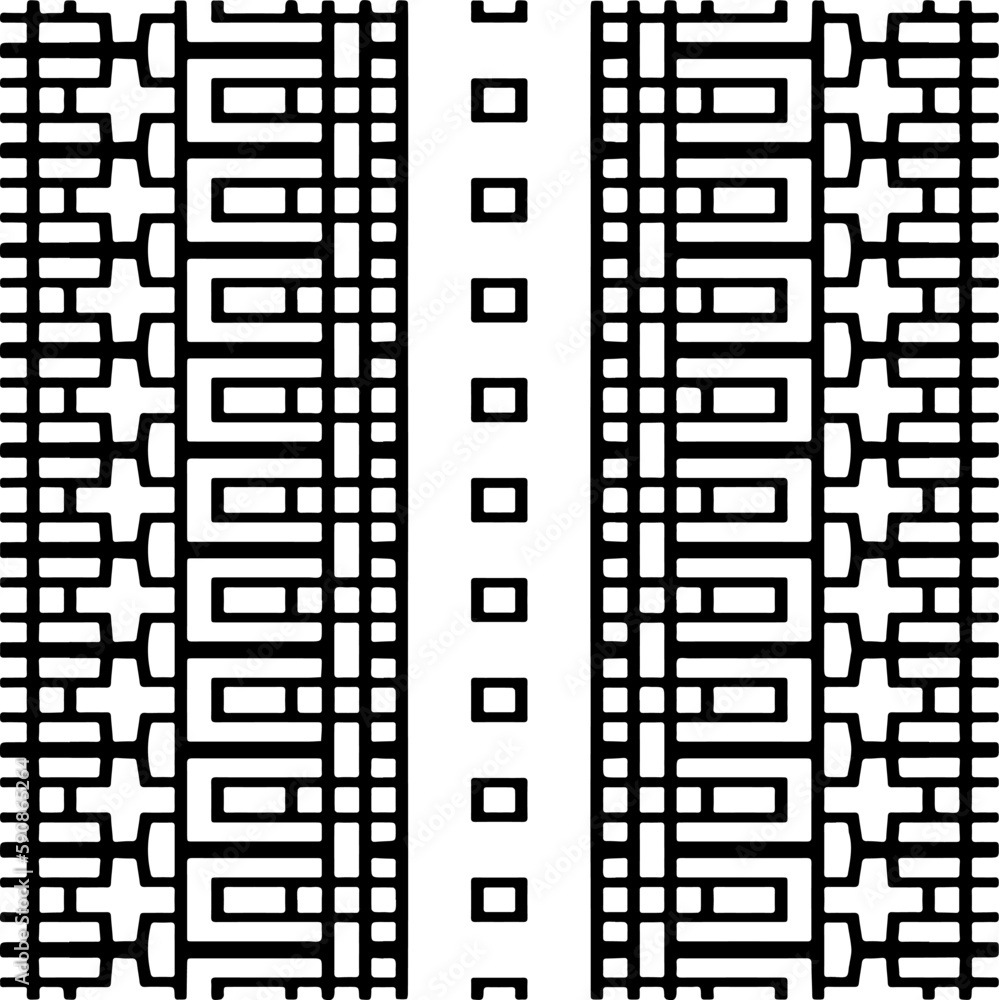 
Black and white abstract patterns.Seamless monochrome repeating pattern for web page, textures, card, poster, fabric, textile.