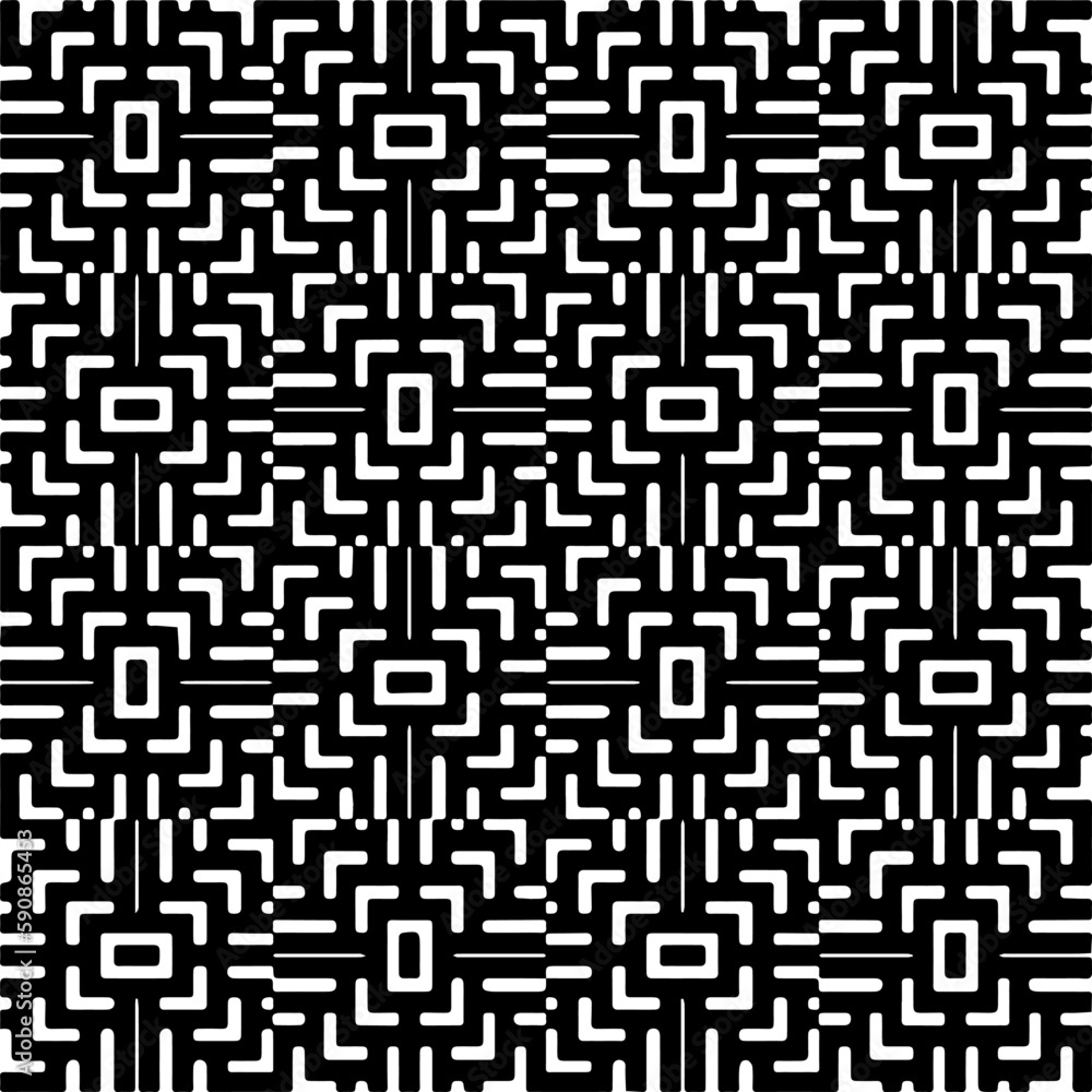 Black and white abstract patterns.Seamless monochrome repeating pattern for web page, textures, card, poster, fabric, textile.
Black and white abstract patterns.Seamless monochrome repeating pattern for web page, textures, card, poster, fabric, textile.