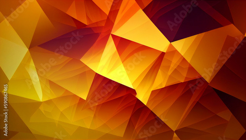 Yellow color Dark grunge texture background Ai generated image