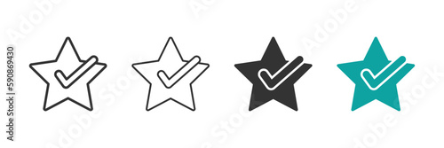 Features vector icons set