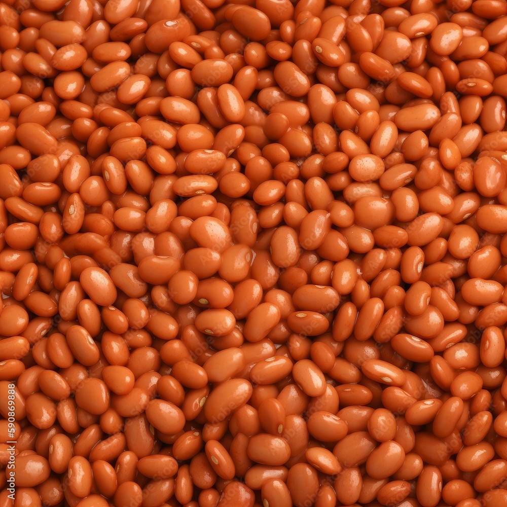 Cooked beans. Generate Ai