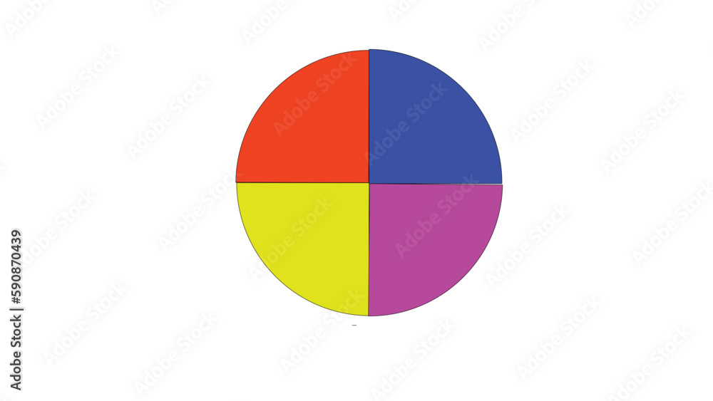 4 color design  red blue pink yellow