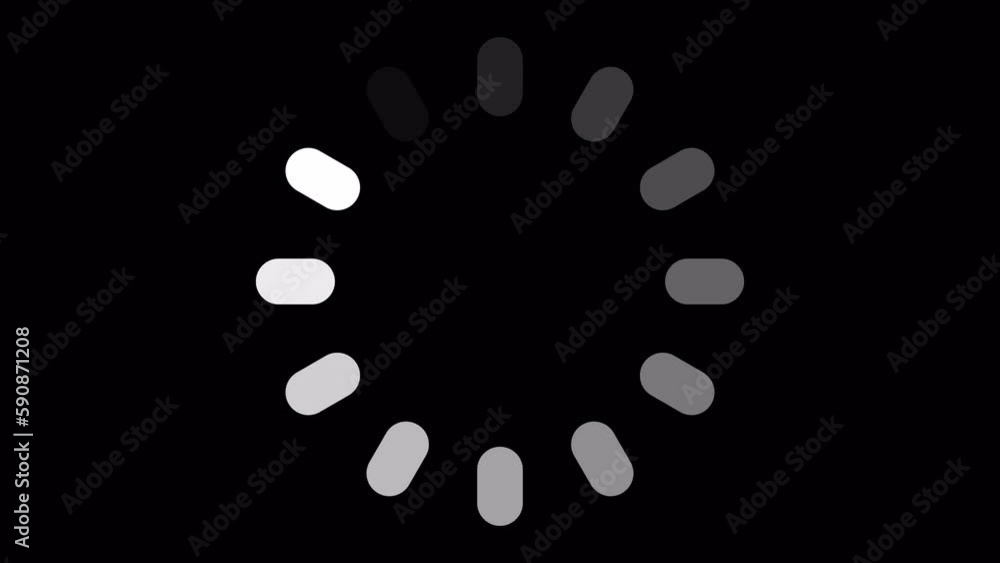 Loading Loop Transparent Loading Circle, Video. Loading Animation Icon on Transparent Background ...