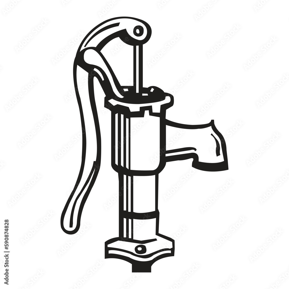 Election Symbol tuboyel marka vector black and white clipart Stock