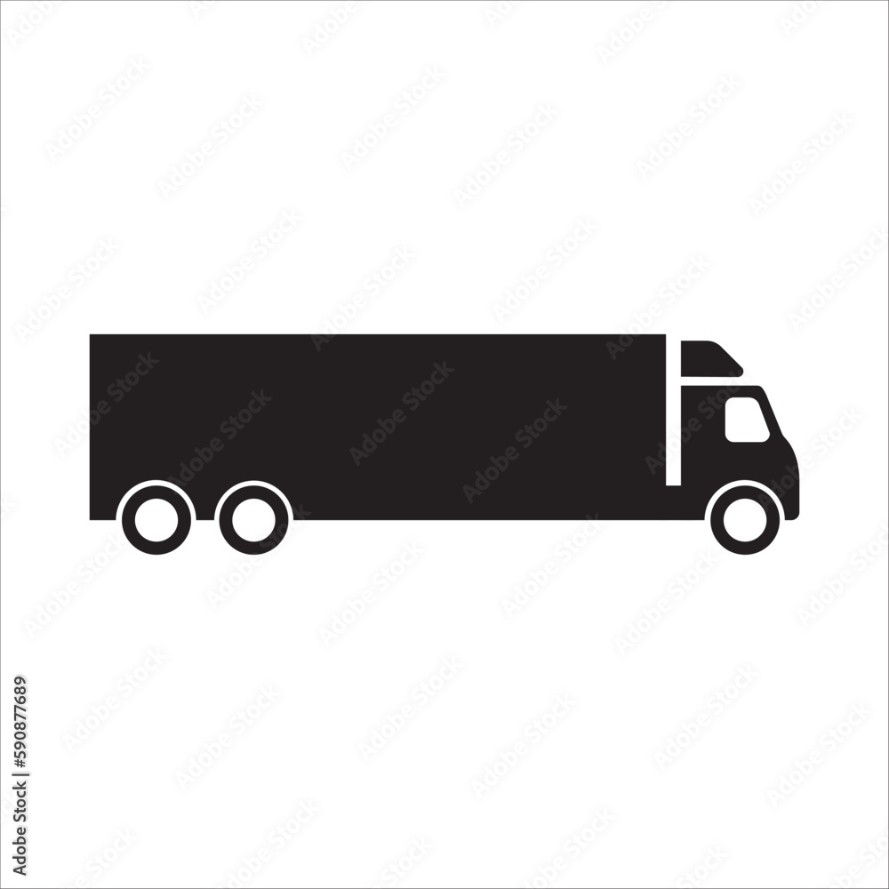 Delivery truck vector icon. Van flat sign design. Truck symbol pictogram. UX UI icon Delivery truck vector icon. Van flat sign design. Truck symbol pictogram. UX UI icon
