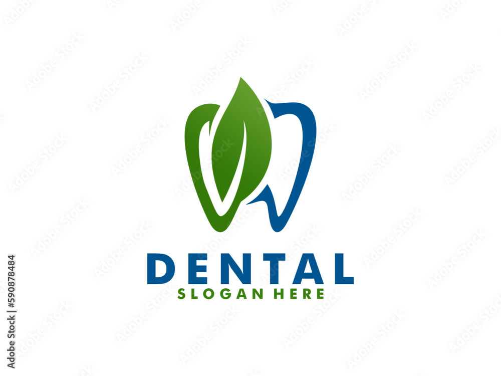 Creative dental care logo vector. dental clinic logo, Abstract dental logo design inspiration