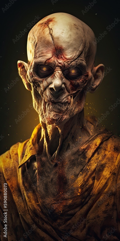 Zombie art concept. Generative AI Zombie art concept. Generative AI