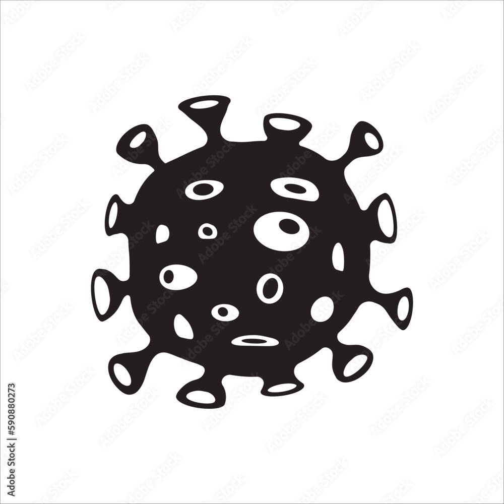 Illustration of virus vector icon. Corona virus icon flat sign design. Microbe symbol pictogram. Bactery icon. Coronavirus bacteria symbol. UX UI icon Illustration of virus vector icon. Corona virus icon flat sign design. Microbe symbol pictogram. Bactery icon. Coronavirus bacteria symbol. UX UI icon