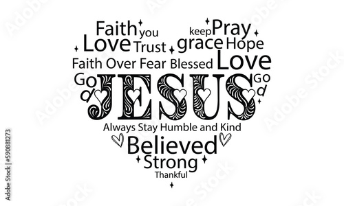 Jesus SVG craft design.