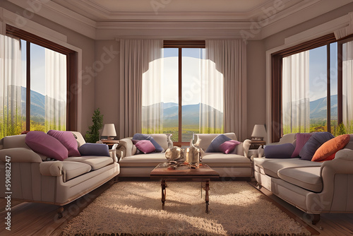 modern living room with sofa © Ranza