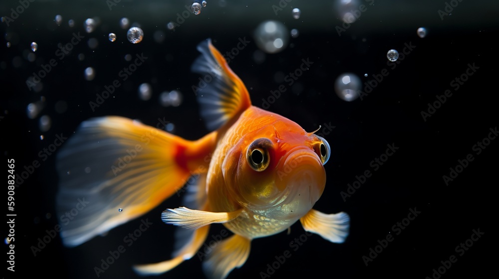 Gorgeous Goldfish in a Glass Tank Gorgeous Goldfish in a Glass Tank