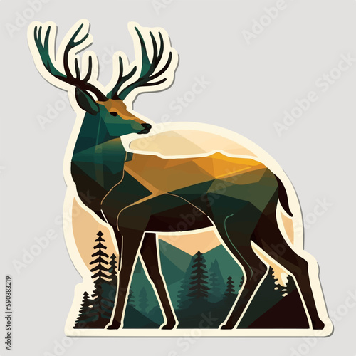 Realistic image of a deer with intricate details in its fur