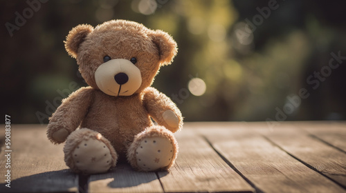 Cute Cuddly Teddy Bear   Generative Art  © PixenSation