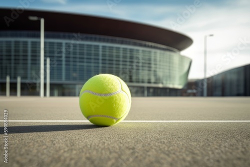 Tennis ball arena. Generate Ai © nsit0108