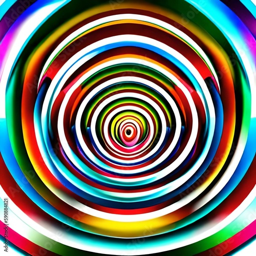a pattern of concentric spirals with different colors or gradients and adjustable line spacing and thickness in 8k resolution Web banner
