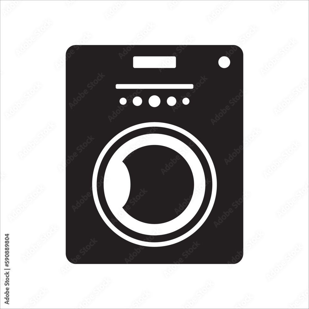 Washer vector icon. Washer flat sign design. Wash machine symbol pictogram. UX UI icon Washer vector icon. Washer flat sign design. Wash machine symbol pictogram. UX UI icon