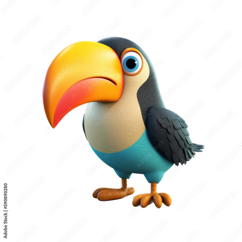 Fototapeta premium Toucan bird cartoon