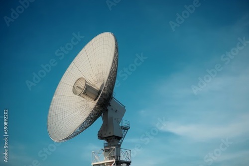 Large dish antenna. Generate Ai photo