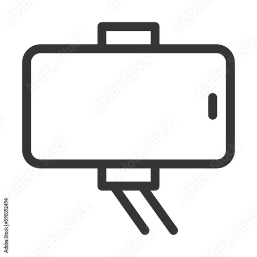 Pixel perfect, editable stroke, up scalable, line, vector bloop icon.