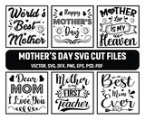 Mother's day SVG cut file design. Typography, women day, SVG, cut files, T-shirt design.