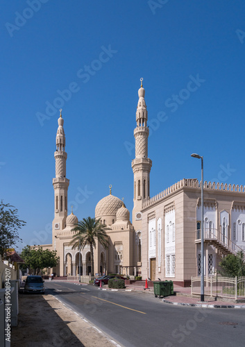 Photography Exterior of the Jumeirah mosque in Dubai, UAE, open for cultural visits and educ