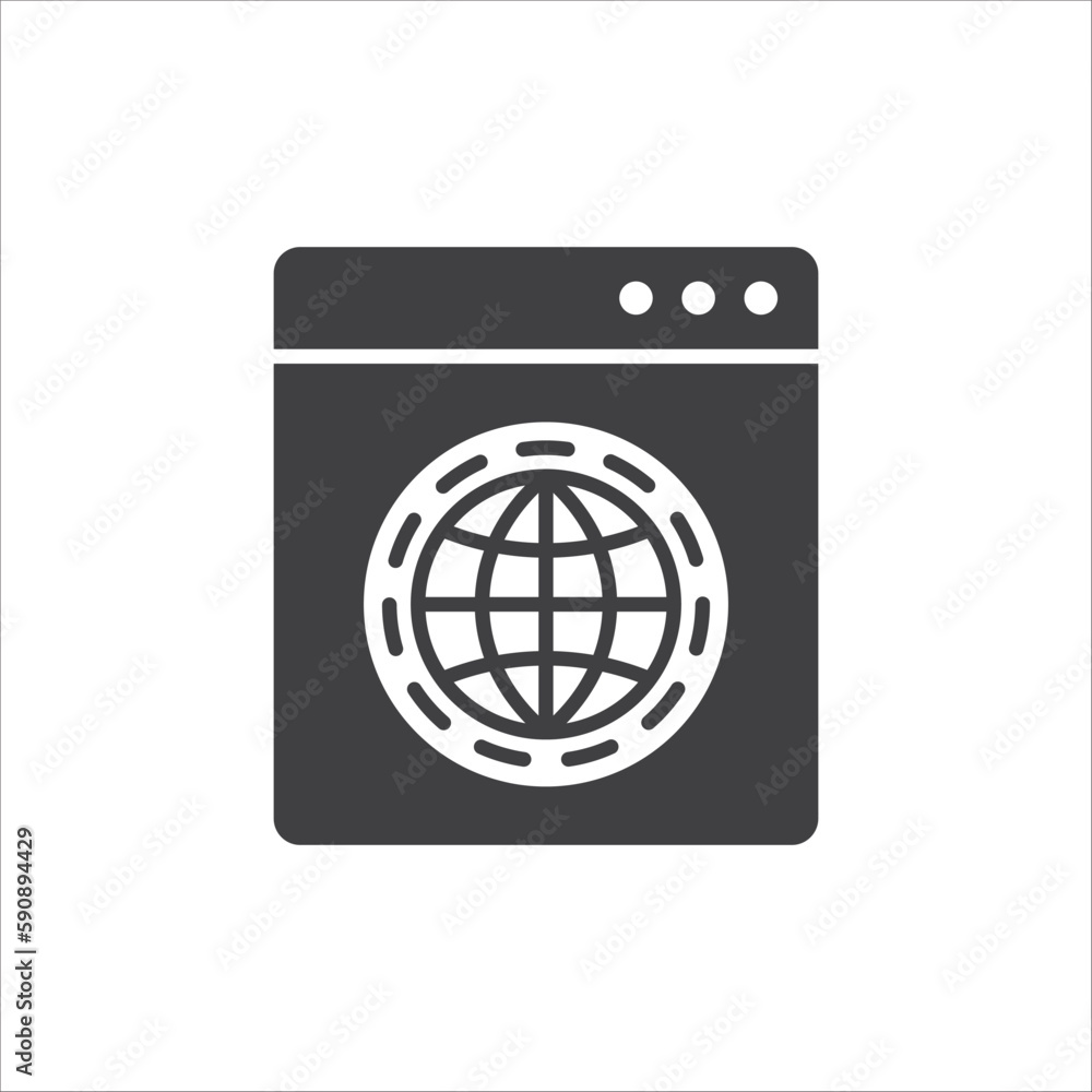 Web icon. Global network icon. Website vector icon. Site flat sign design. Www symbol pictogram. Www icon. UX UI icon Web icon. Global network icon. Website vector icon. Site flat sign design. Www symbol pictogram. Www icon. UX UI icon