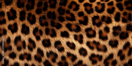 Leopard pattern design  illustration background created with ai generative tools