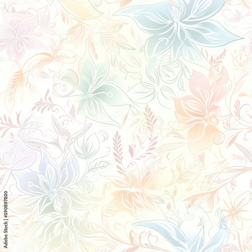 custom made wallpaper toronto digitalBoho-inspired floral seamless pattern, featuring exotic and intricate designs that add a touch of wanderlust to your designs.