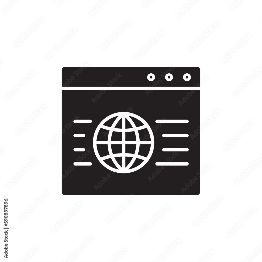 Web icon. Global network icon. Website vector icon. Site flat sign design. Www symbol pictogram. Www icon. UX UI icon Web icon. Global network icon. Website vector icon. Site flat sign design. Www symbol pictogram. Www icon. UX UI icon