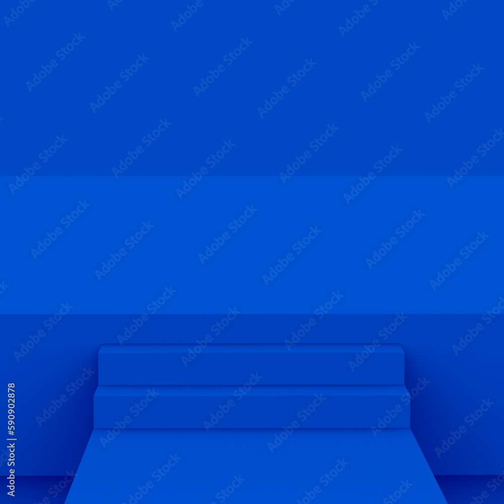 Abstract 3d blue cube and box podium minimal scene studio background. Abstract 3d blue cube and box podium minimal scene studio background.