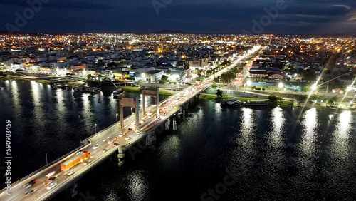 juazeiro, bahia, brazil - april 4, 2023: view of the Sao Francisco river in the city of Juazeiro, in the north of Bahia.