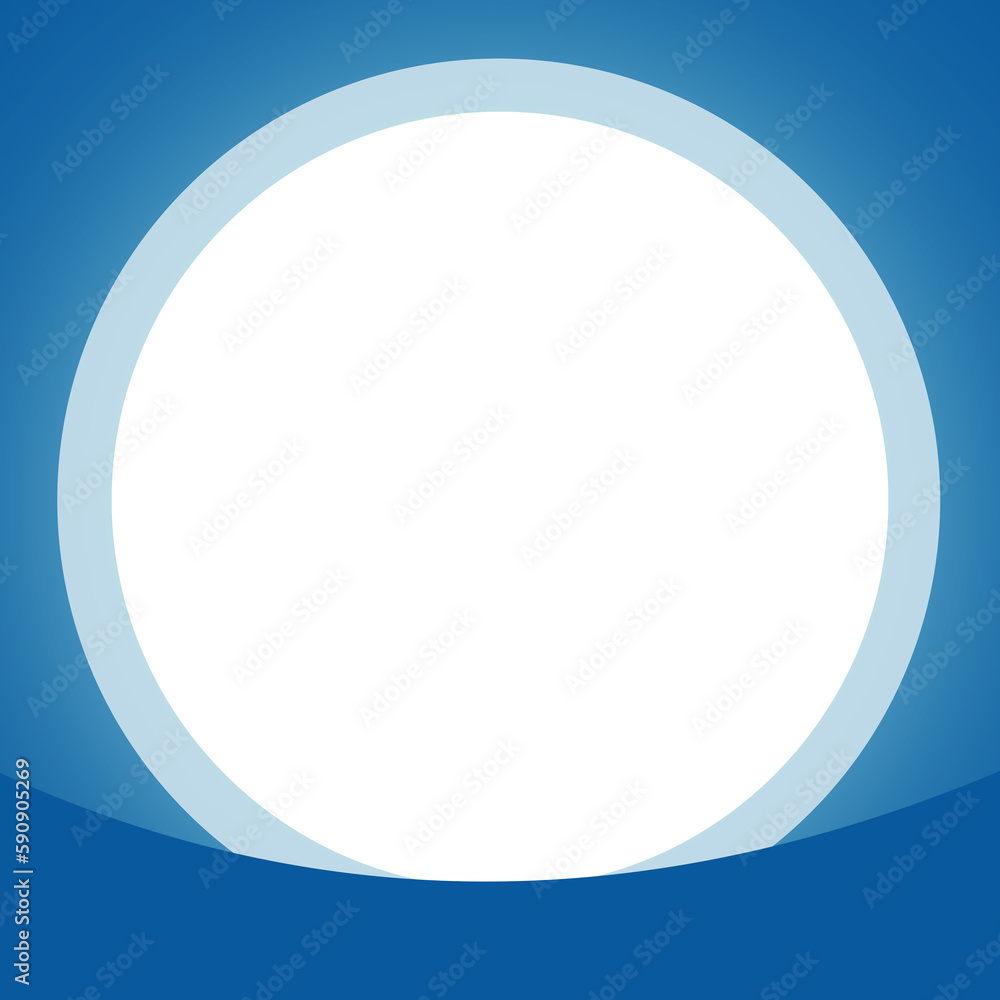 blue circle frame element