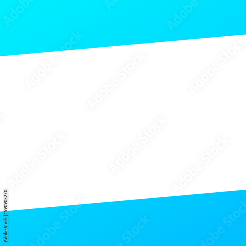 blue frame beveled banner