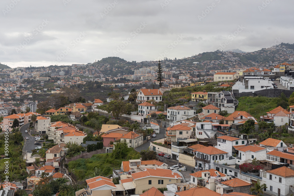Exploring Madeiras City Landscape. Funchal, Madeira. Portugal