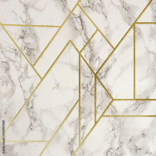 goldenlines on marble wallpaper  (ID: 590907849)