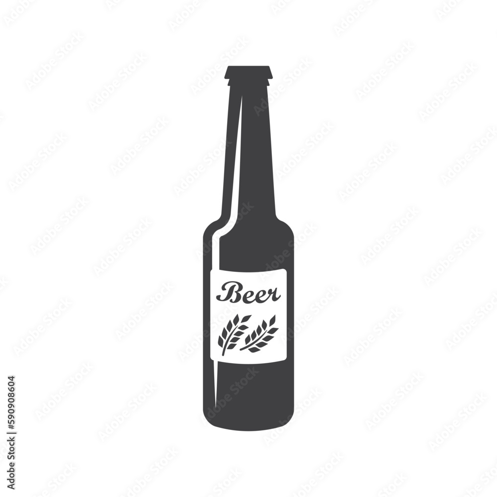 Beer bottle vector icon. Beer flat sign design. Beer bottle symbol pictogram. UX UI icon Beer bottle vector icon. Beer flat sign design. Beer bottle symbol pictogram. UX UI icon