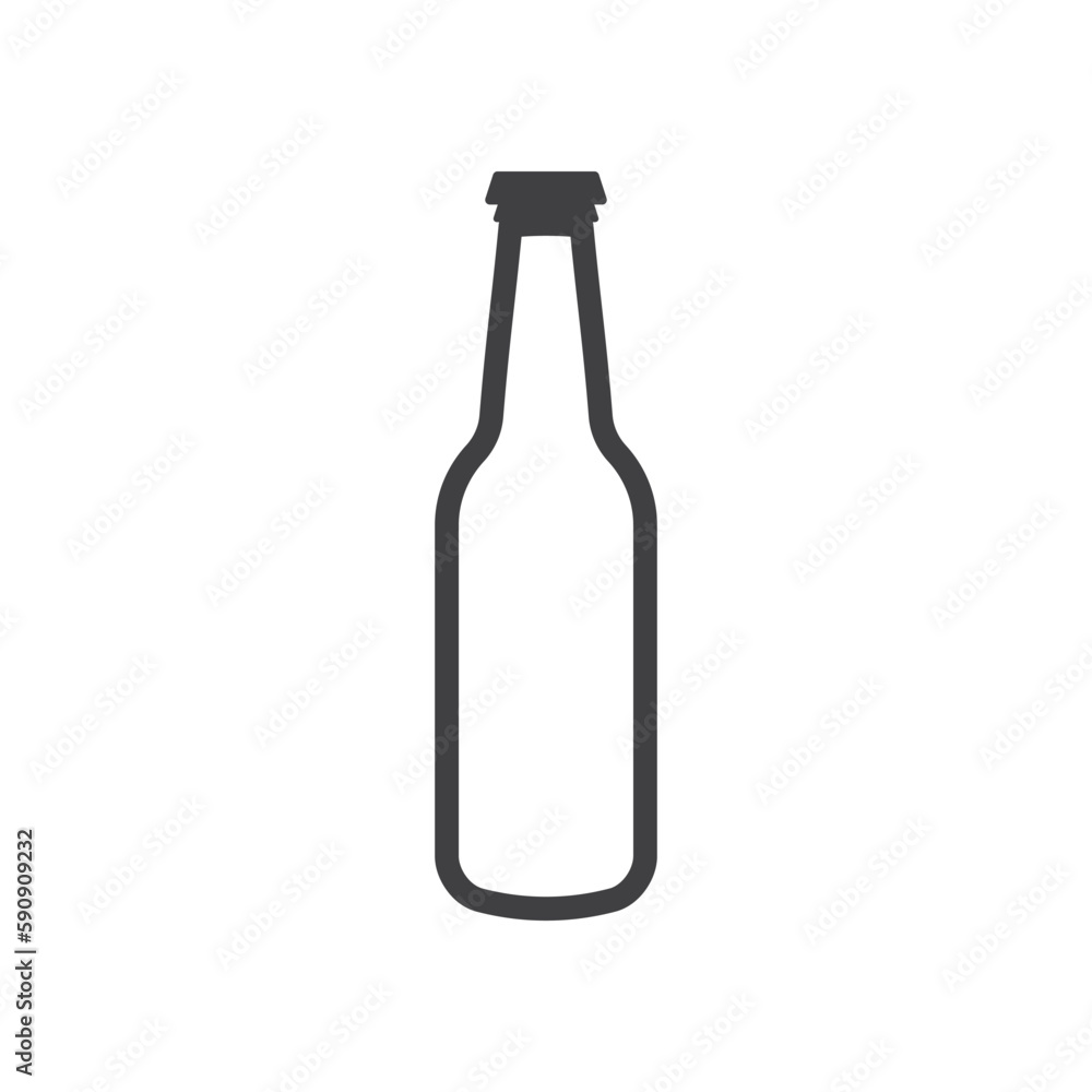 Beer bottle vector icon. Beer flat sign design. Beer bottle symbol pictogram. UX UI icon Beer bottle vector icon. Beer flat sign design. Beer bottle symbol pictogram. UX UI icon