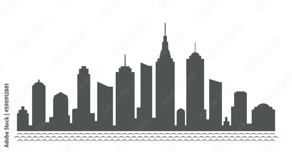 Obraz premium city cityscape icon