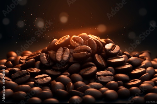 coffee beans dynamic background wallpaper