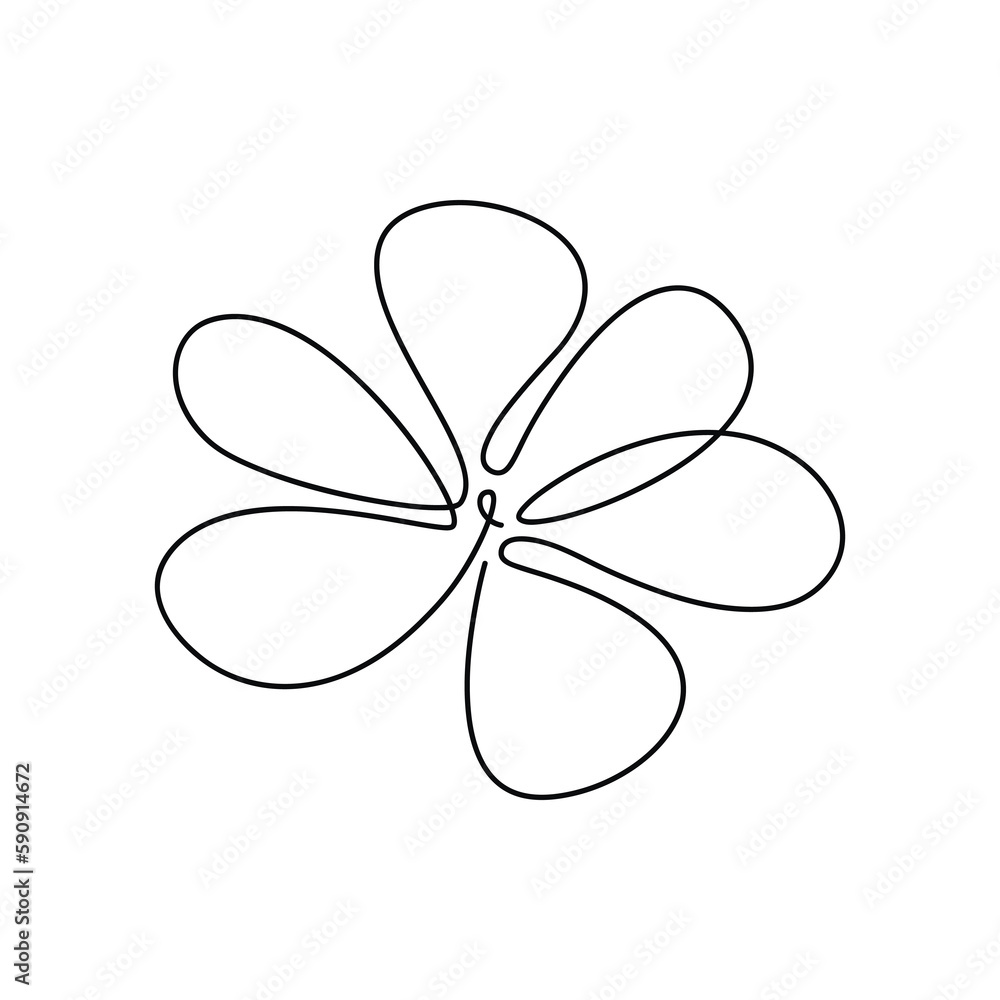 Vector chamomile flower icon. Hand drawn linear contour silhouette isolated. One line continuous drawing. Floral design, print, beauty branding, card, poster. Minimal contemporary illustration. Vector chamomile flower icon. Hand drawn linear contour silhouette isolated. One line continuous drawing. Floral design, print, beauty branding, card, poster. Minimal contemporary illustration.