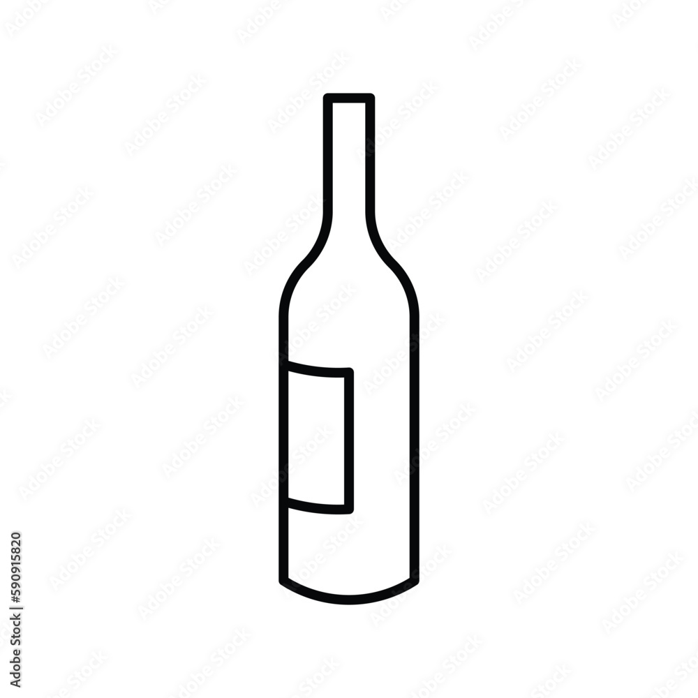 Wine bottle vector icon. Alcohol icon. Alhocol flat sign design. Wine and glass symbol pictogram. UX UI icon Wine bottle vector icon. Alcohol icon. Alhocol flat sign design. Wine and glass symbol pictogram. UX UI icon