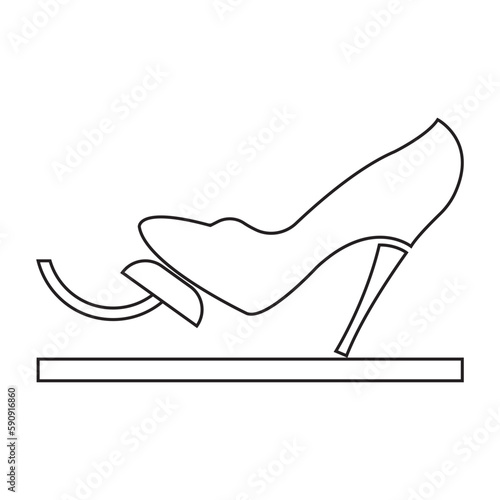 Foot in the Boot Presses Gas or Brake Pedal icon