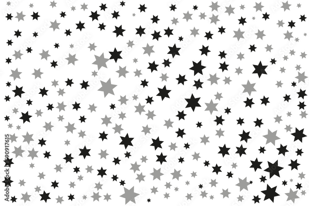 white background of monochrome, black and gray stars white background of monochrome, black and gray stars
