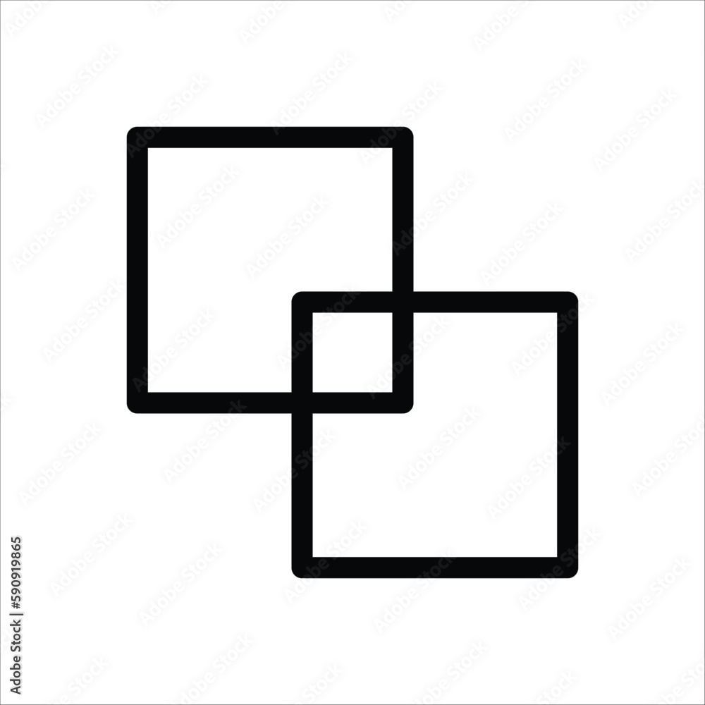 Pathfinder vector icon. Merge flat sign design. Combine symbol pictogram. UX UI icon Pathfinder vector icon. Merge flat sign design. Combine symbol pictogram. UX UI icon
