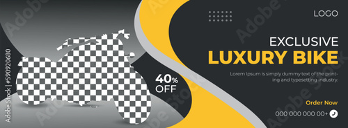 Luxury Car Sale Modern Rental Promotion Social Media Post Banner Template With Photo